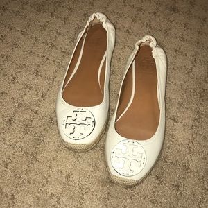 Tory Burch White Ballet Espadrilles